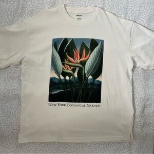 Madewell x NYBG Graphic Ex-Boyfriend Tee Size Medium